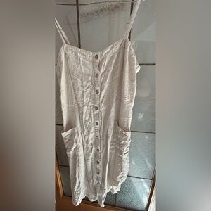 BYRON BAY VISCOSE AND LINEN DRESS 20” PTP